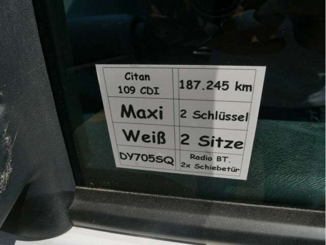 MERCEDES-BENZ Citan Kasten 109 CDI leichter Lieferwagen - Photo 5